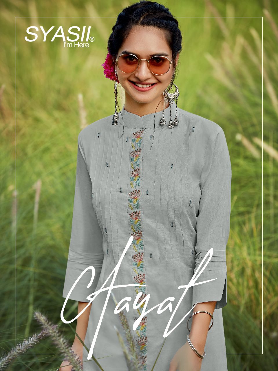 Syasii Ayat 2001-2006 Wholesale Cotton Embroidery Kurtis Catalog